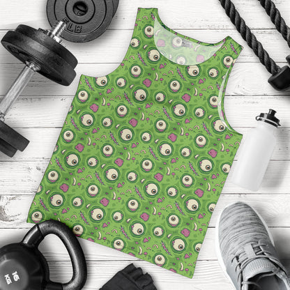 Zombie Eyes Design Pattern Print Men Tank Top
