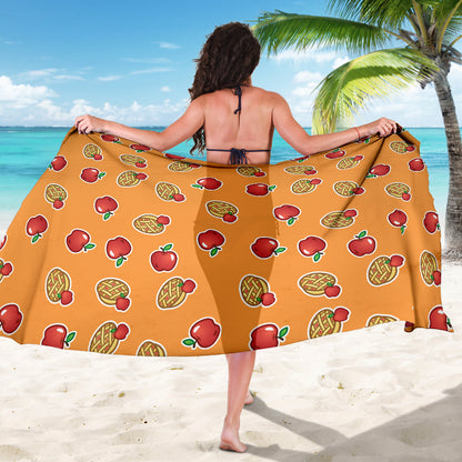 Apple Pie Pattern Print Design 02 Sarong Pareo Wrap