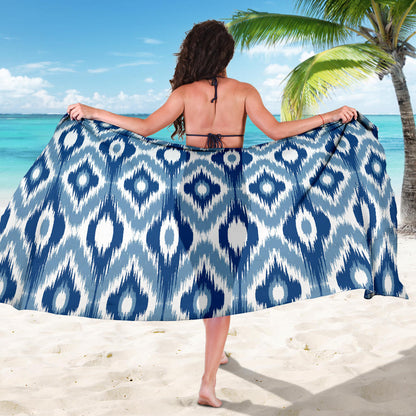 Ikat Pattern Print Design 03 Sarong Pareo Wrap