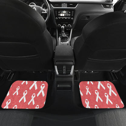 Autism Awareness Ribbon Design Print Car Floor Mats Front Back