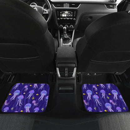 Jellyfish Style Print Car Floor Mats Front Back