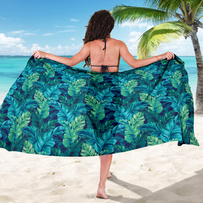 Banana Leaf Pattern Print Design 06 Sarong Pareo Wrap