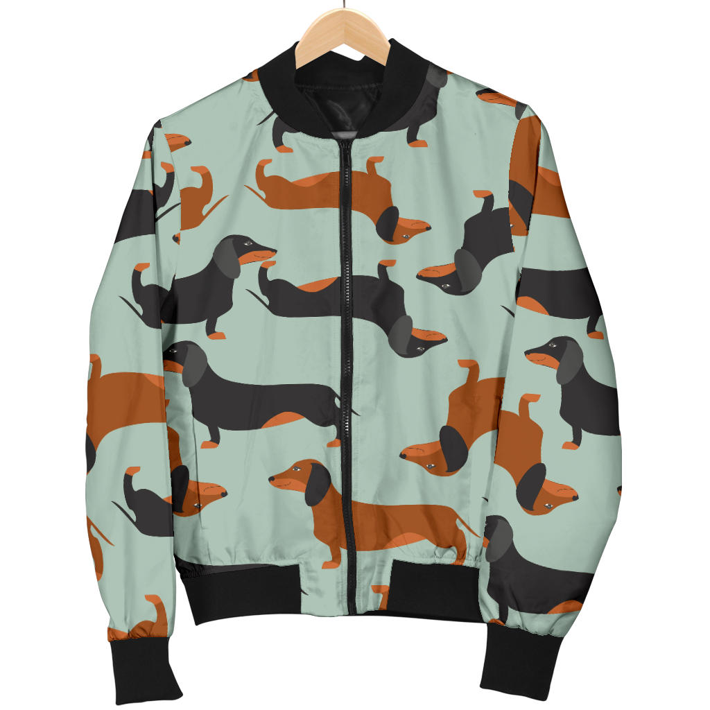 Dachshund Cute Print Pattern Men Bomber Jacket
