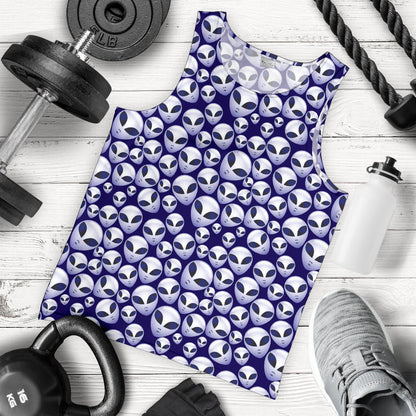Alien Head Extraterrestrial Men Tank Top