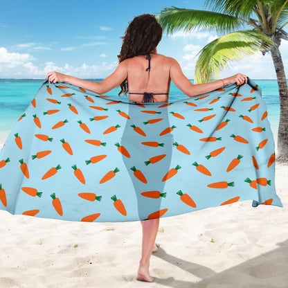 Carrot Pattern Print Design 03 Sarong Pareo Wrap