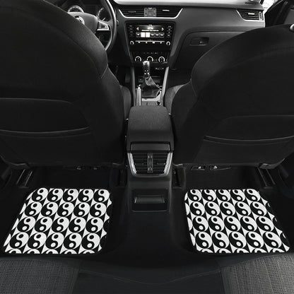 Yin Yang Classic Pattern Design Print Car Floor Mats Front Back