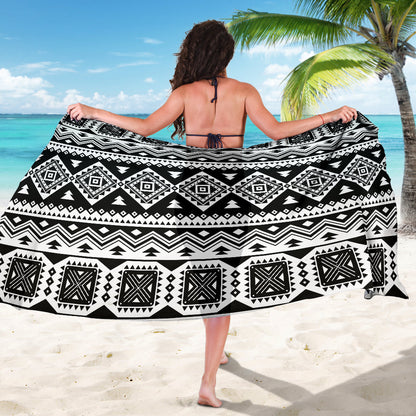 Aztec Pattern Print Design 08 Sarong Pareo Wrap