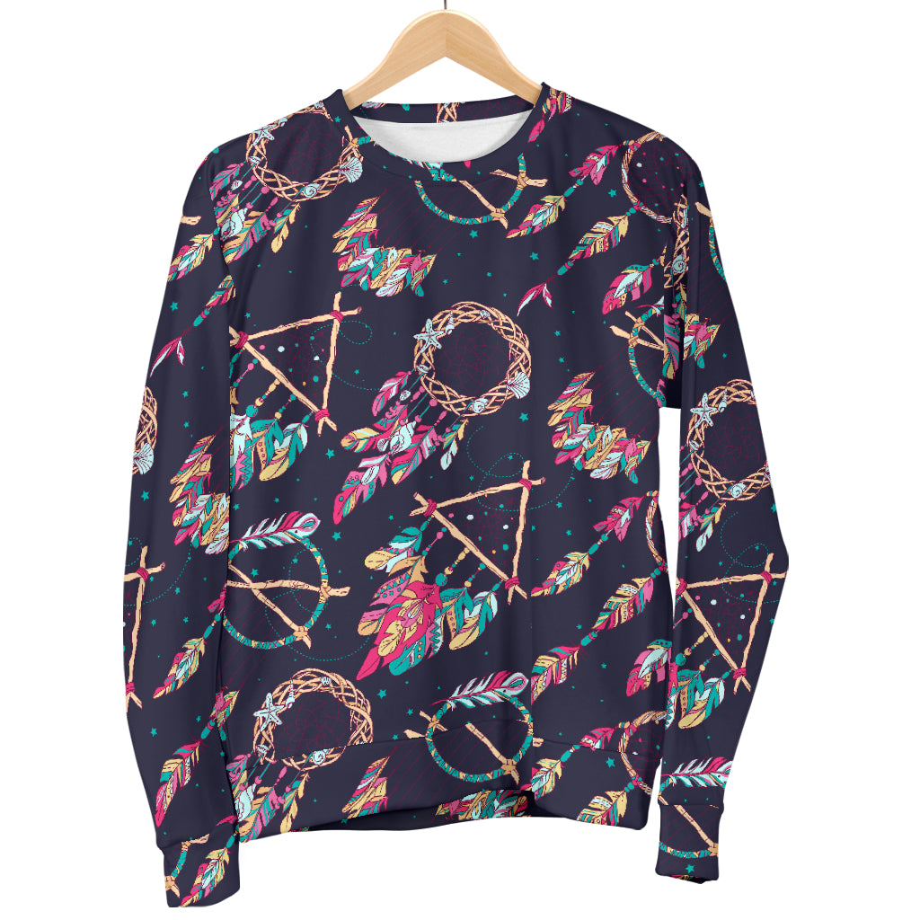 Boho Dream Catcher Colorful Women Long Sleeve Sweatshirt