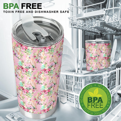 Unicorn Princess with Rose Tumbler