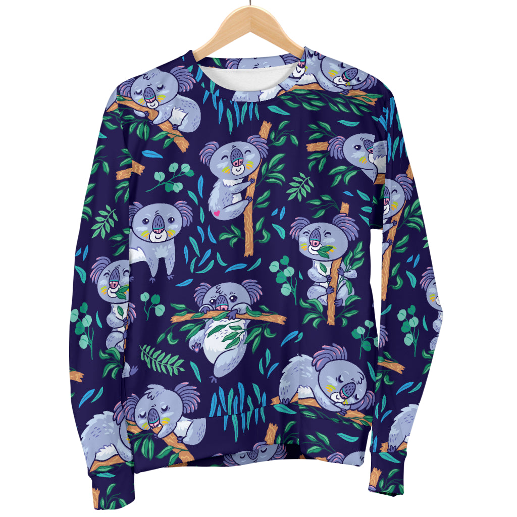 Koala Themed Design Print Women Long Sleeve Sweatshirt