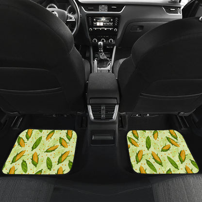 Agricultural Fresh Corn cob Print Pattern Car Floor Mats Front Back
