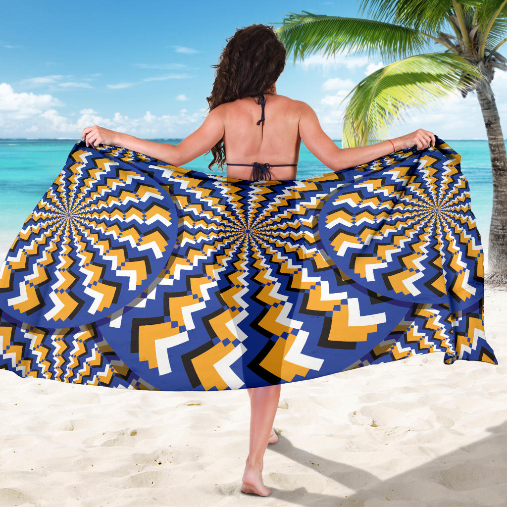 Optical illusion Pattern Print Design A01 Sarong Pareo Wrap