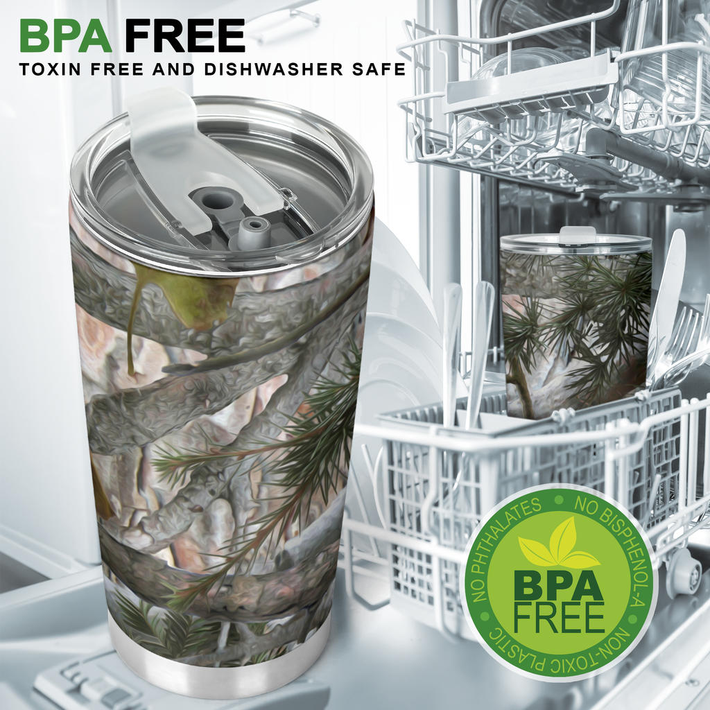 Camo Realistic Tree Forest Pattern Tumbler