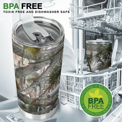 Camo Realistic Tree Forest Pattern Tumbler