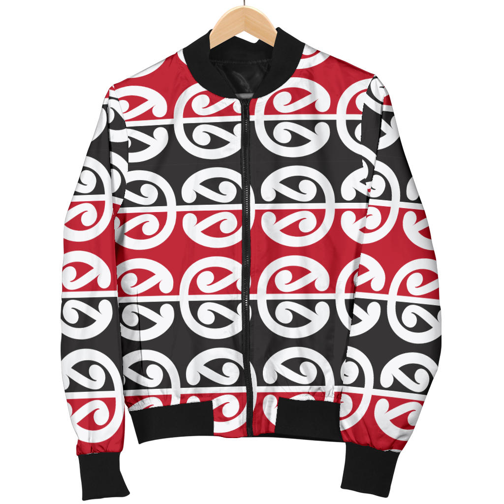 Maori Classic Themed Design Print Men Bomber Jacket