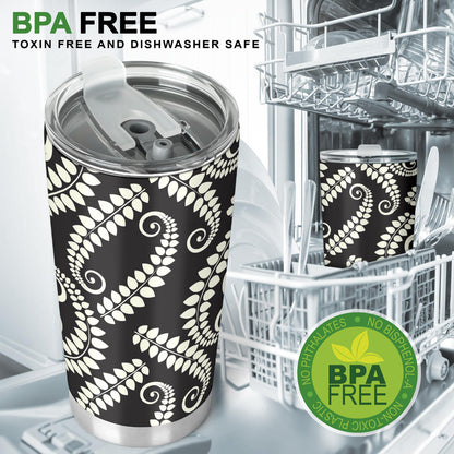 Fern Leave Print Pattern Tumbler