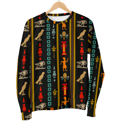 Eye of Horus Egypt Style Pattern Men Long Sleeve Sweatshirt