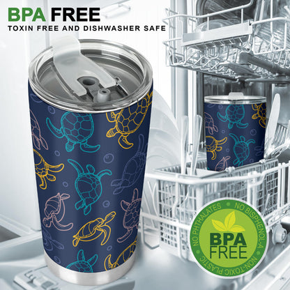 Sea Turtle Baby Print Tumbler