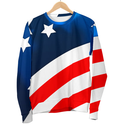 American flag Style Women Long Sleeve Sweatshirt