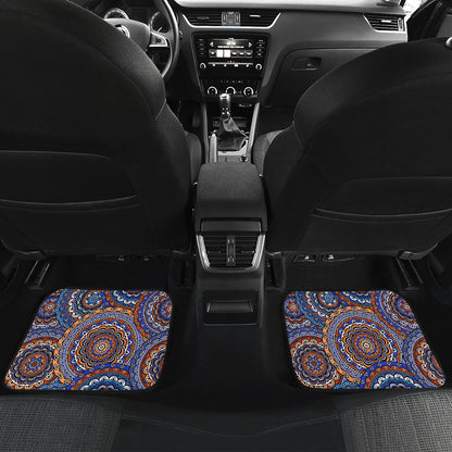 Mandala Boho Chic Design Print Car Floor Mats Front Back