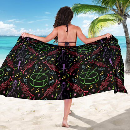 Cello Neon Pattern Print Design 02 Sarong Pareo Wrap