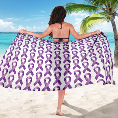 Pancreatic cancer Pattern Print Design A01 Sarong Pareo Wrap