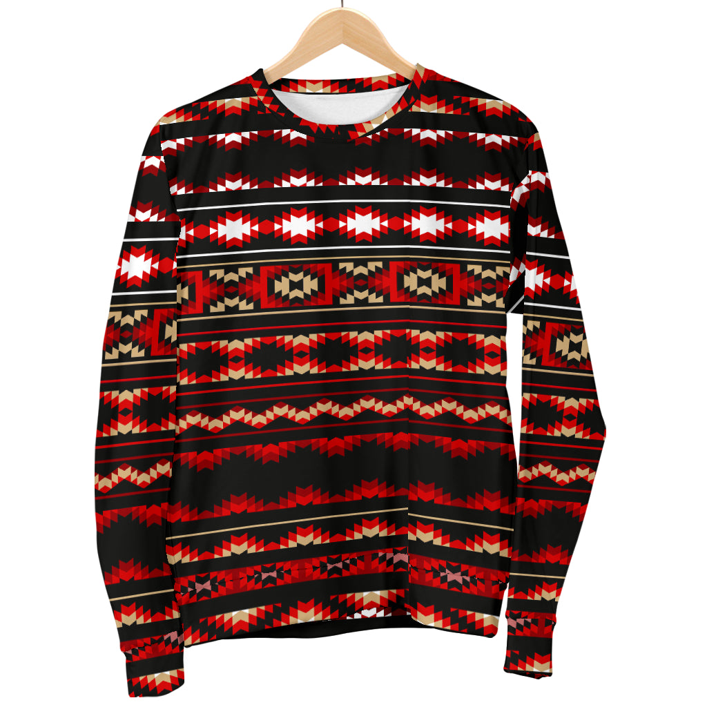 Southwestern Themed Men Long Sleeve Sweatshirt