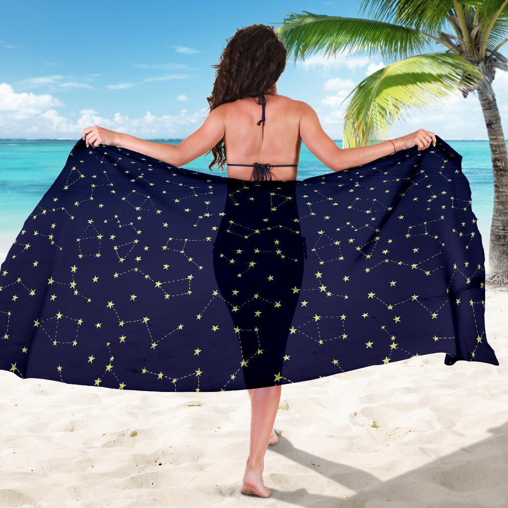 Constellation Pattern Print Design 02 Sarong Pareo Wrap