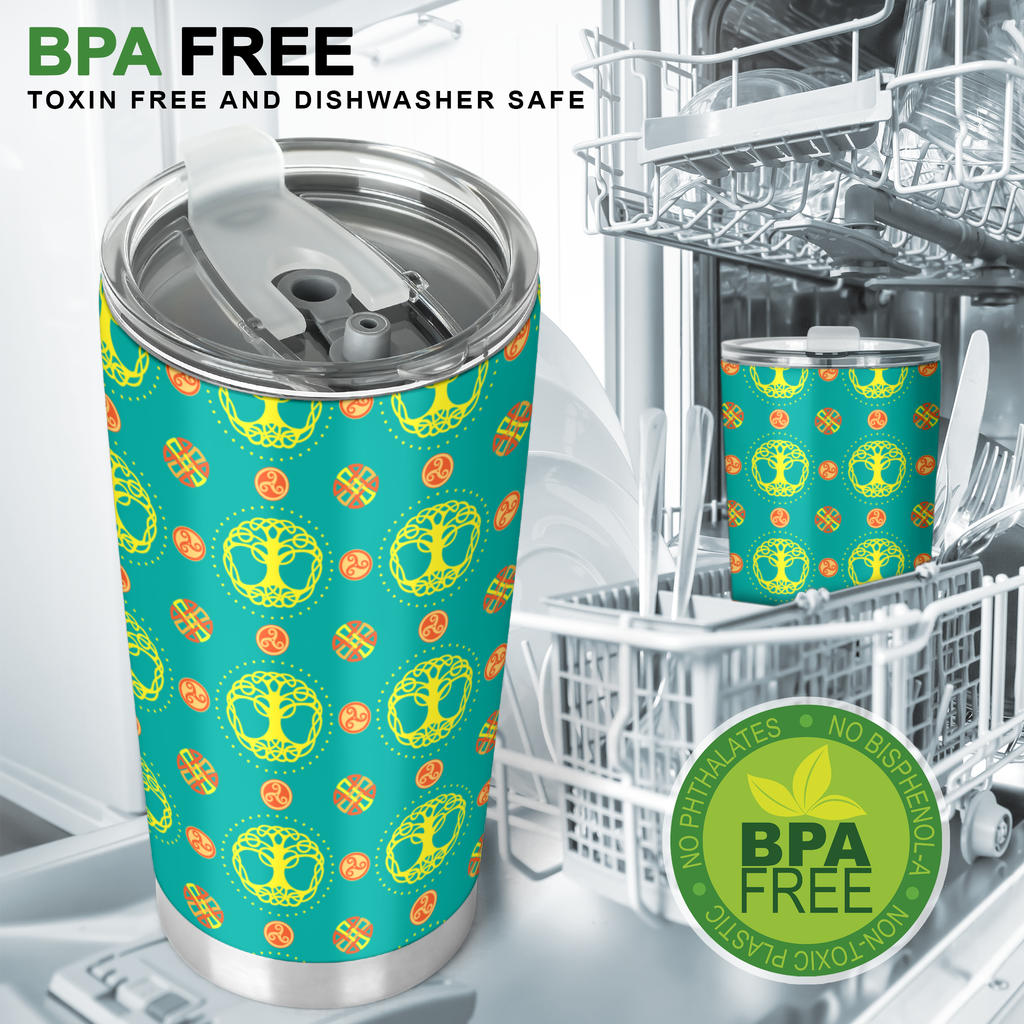 Celtic Tree of Life Print Pattern Tumbler