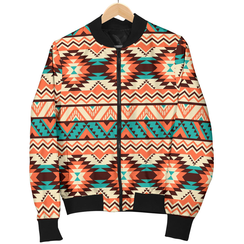 Navajo Western Style Print Pattern Men Bomber Jacket