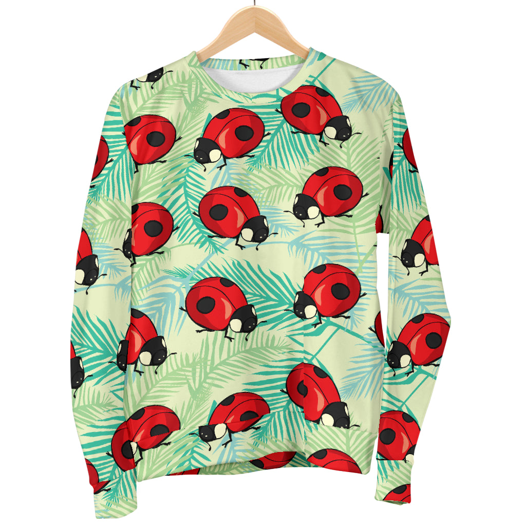 Ladybug Cute Print Pattern Women Long Sleeve Sweatshirt
