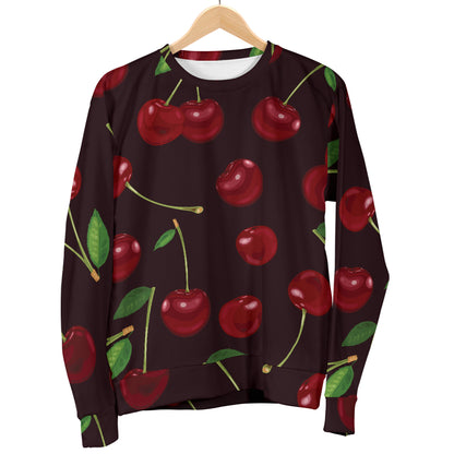 Cherry Fresh Pattern Men Long Sleeve Sweatshirt