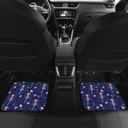 Fairy Cartoon Style Print Pattern Car Floor Mats Front Back