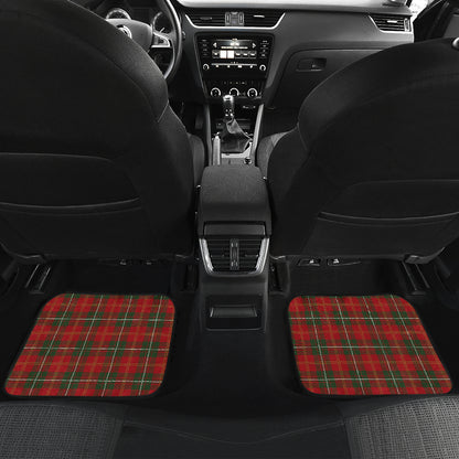 Holiday Tartan Plaid Pattern Car Floor Mats Front Back