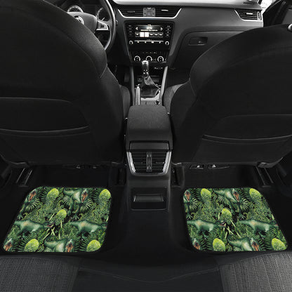 Dinosaur T Rex Print Pattern Car Floor Mats Front Back