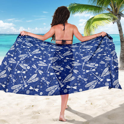 Dragonfly Pattern Print Design 03 Sarong Pareo Wrap