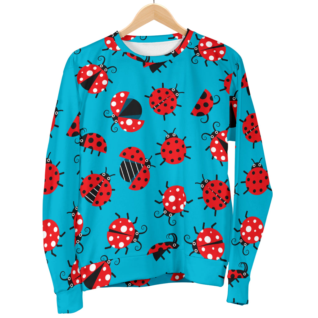 Ladybug Action Print Pattern Women Long Sleeve Sweatshirt
