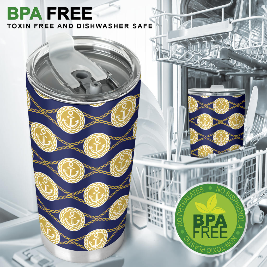 Anchor Luxury Pattern Tumbler