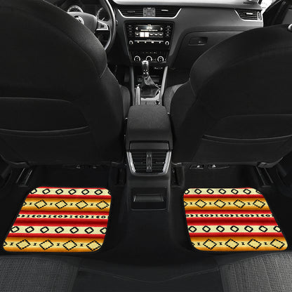 Serape Themed Car Floor Mats Front Back