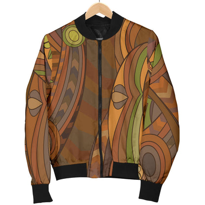 Maori Ornament Design Print Men Bomber Jacket