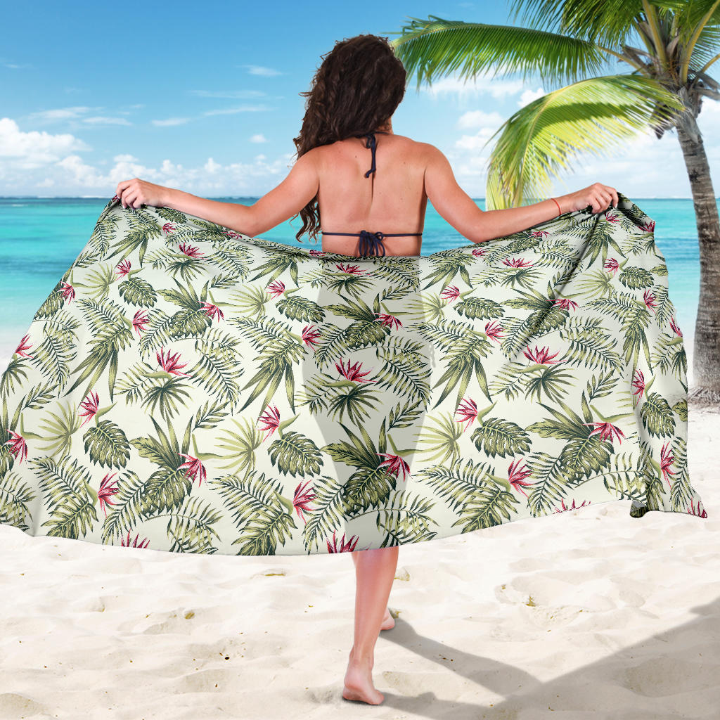 Bird Of Paradise Pattern Print Design 04 Sarong Pareo Wrap