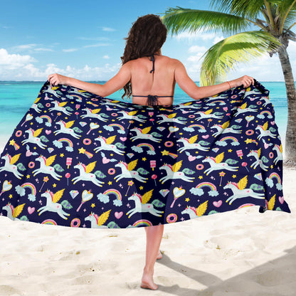 Pegasus Pattern Print Design 05 Sarong Pareo Wrap