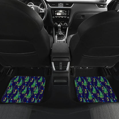 Peacock Art Design Print Car Floor Mats Front Back