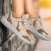 Giraffe Pattern Design Print Athletic Shoes