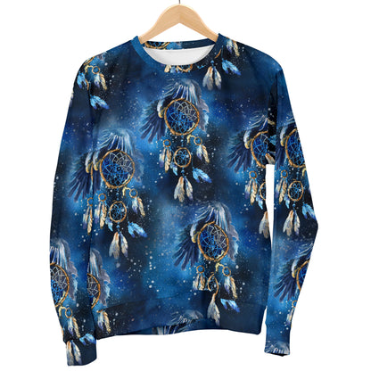 Eagles Dream Catcher Themed Men Long Sleeve Sweatshirt