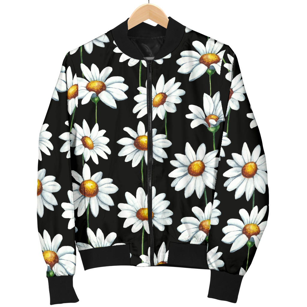 Daisy Print Pattern Men Bomber Jacket