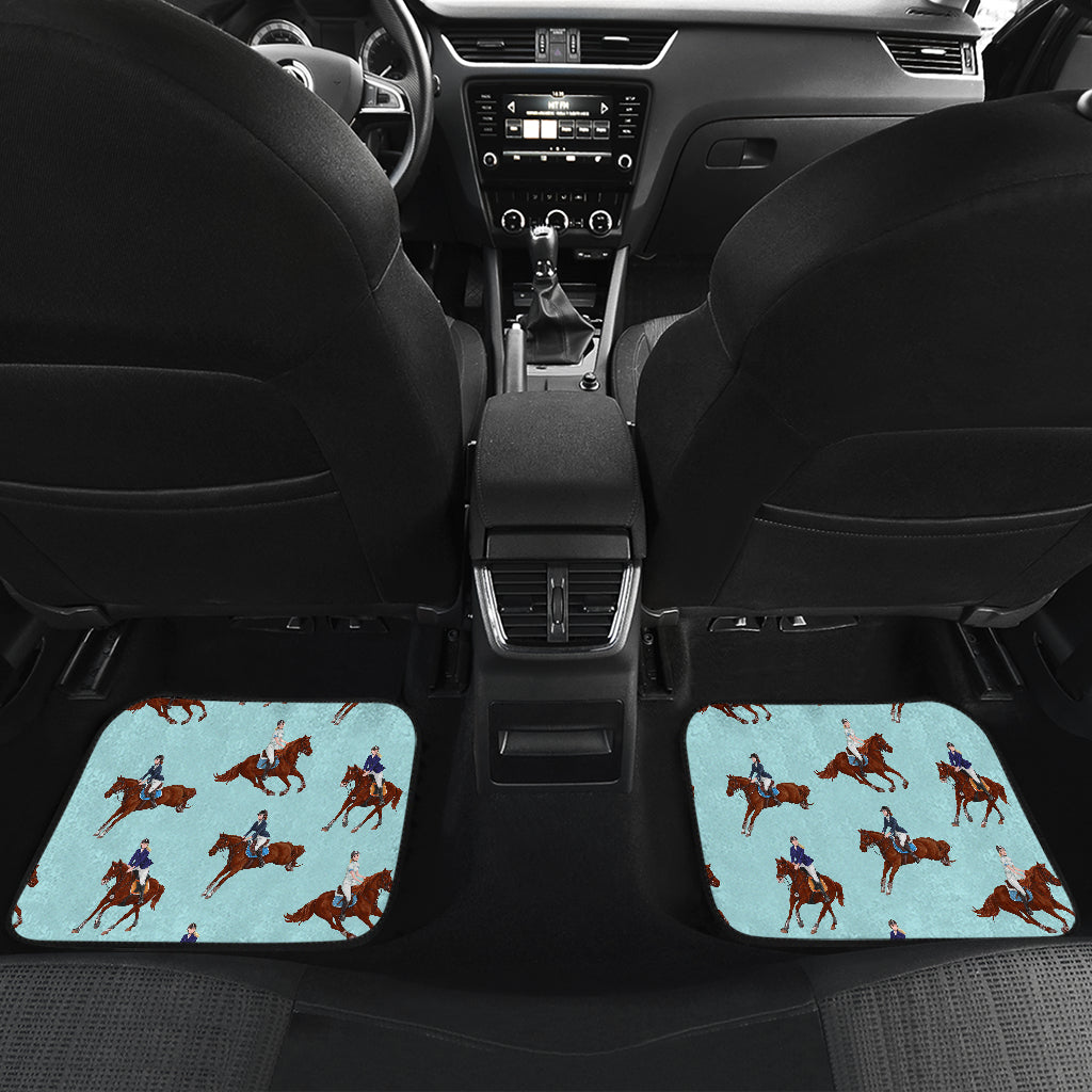 Equestrian Horse Riding Car Floor Mats Front Back