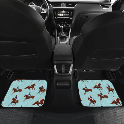 Equestrian Horse Riding Car Floor Mats Front Back