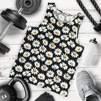 Daisy Print Pattern Men Tank Top