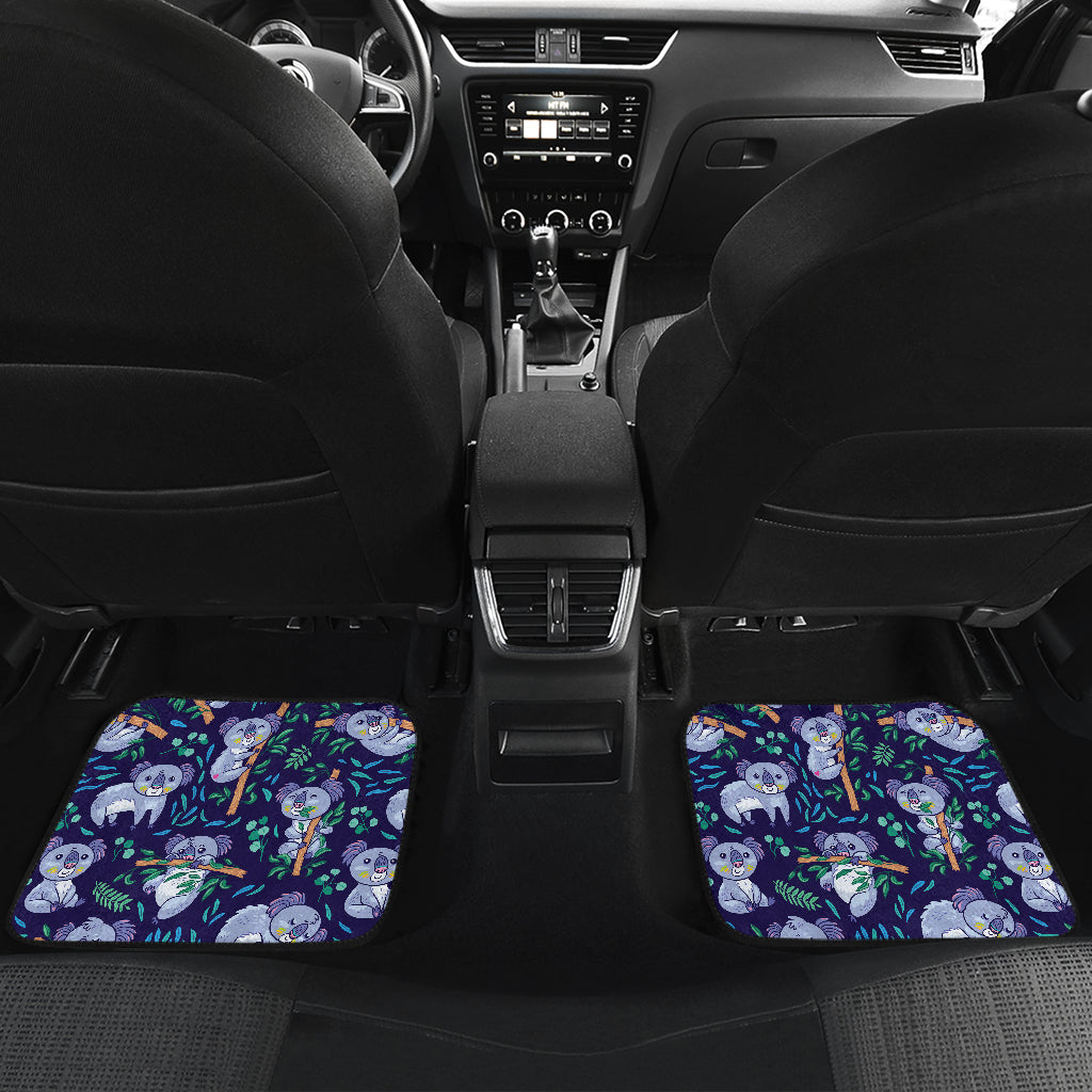 Koala Themed Design Print Car Floor Mats Front Back